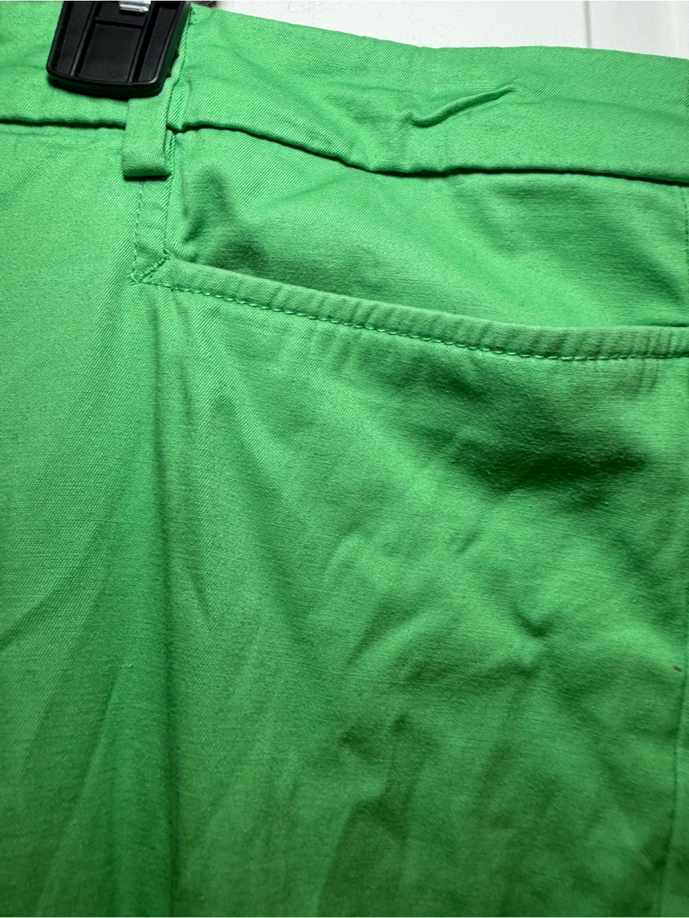 Talbots Slim Leg Perfect Skimmer Ankle Pants Sz 18 Kelly Green High Rise Preppy - Picture 3 of 6